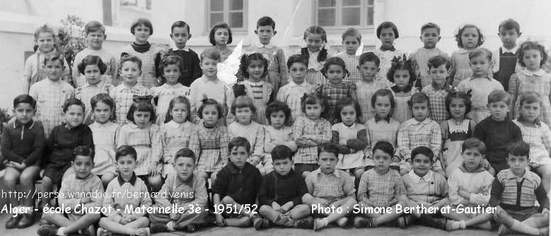 maternelle 3è année , 1951-1952