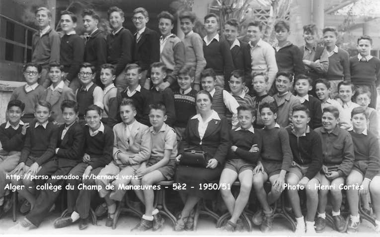 Collège, 5ème 2, 1950-1951