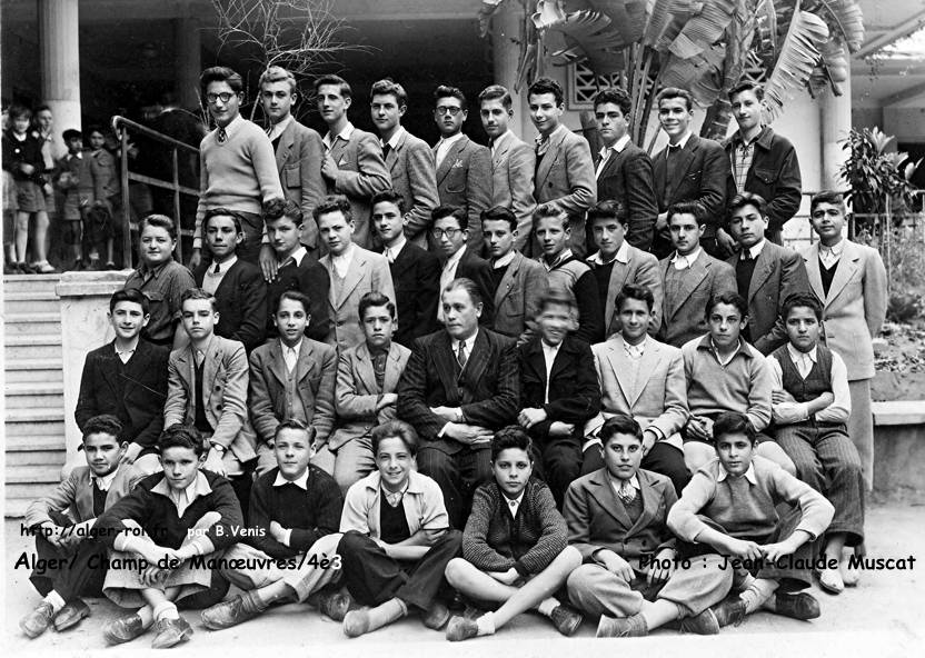 Collège, 4 ème3, 1949 - M. SCHLAFMUNSTER ( Prof de Sciences Nat.)