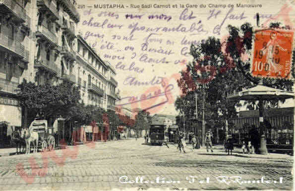 la rue Sadi Carnot et la gare 