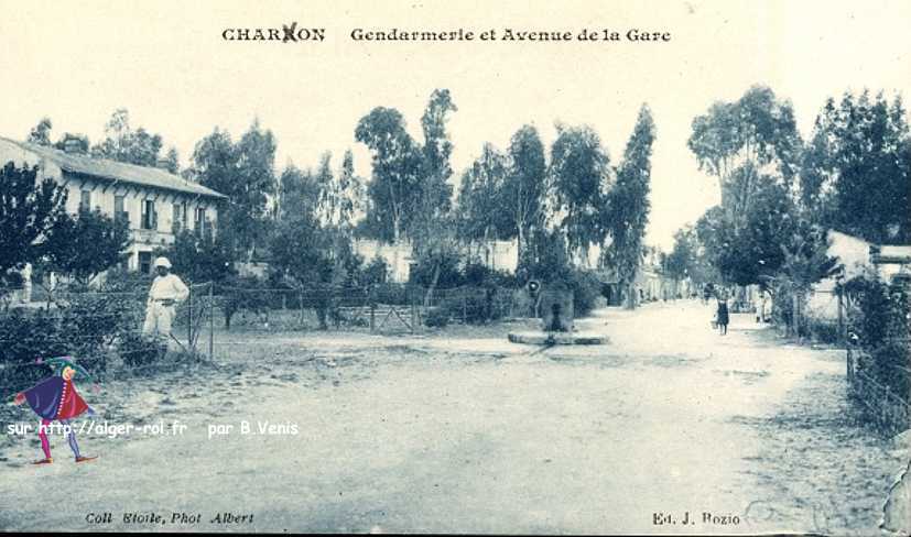 L' avenue de la gare et la gendarmerie