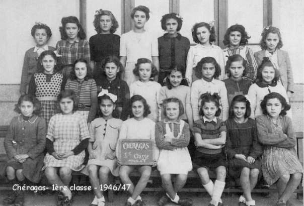 École (de filles?), 1ère classe, 1946-47