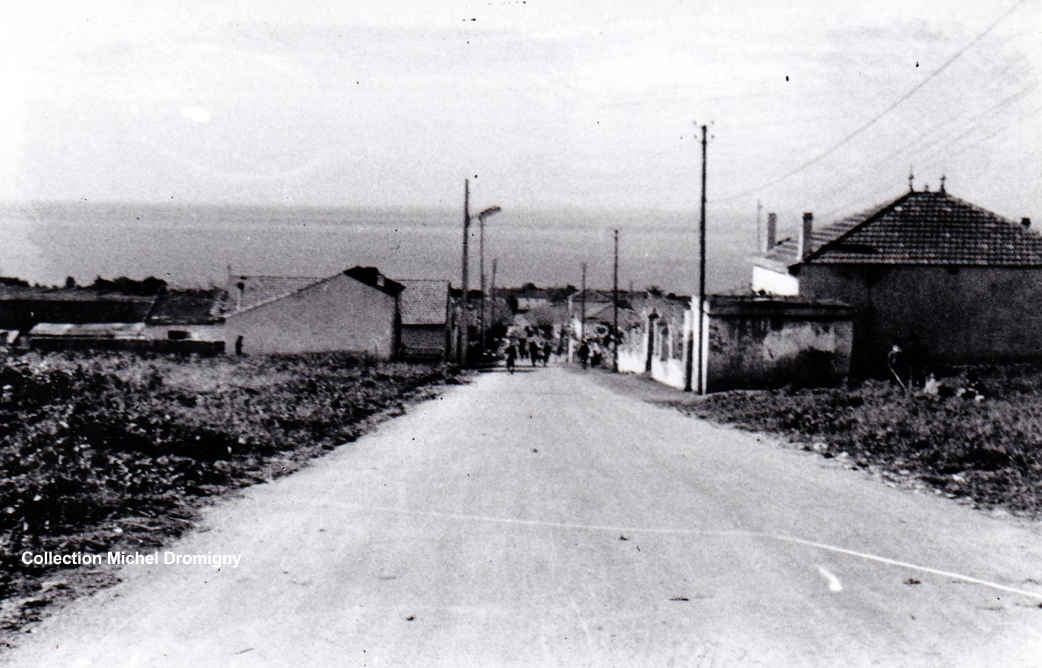 Route menant au village à partir de celle de Castiglione vers Bou-Haroun