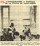 Inauguration statue Saint Pierre