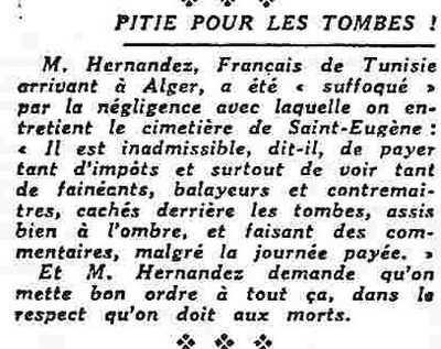11 mai 1960 : Pitié pour les tombes