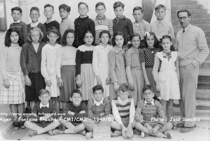 École mixte de Fontaine fraîche., CM1/CM2, 1949-1950 