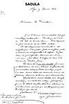 lettre que l'architecte de la Province, Monsieur Guiauchain, a adressée au Comte Guyot le 9 février 1843