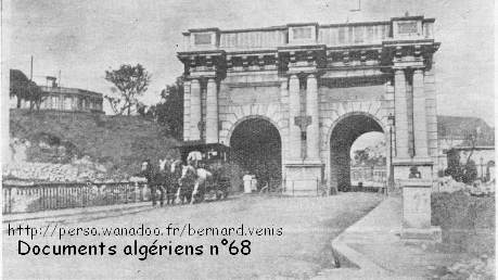 L'ancienne porte d'Isly vers 1905