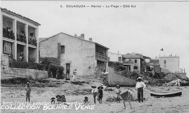 Douaouda-Marine, la plage, côté est (J.Ventre, éditeur)
