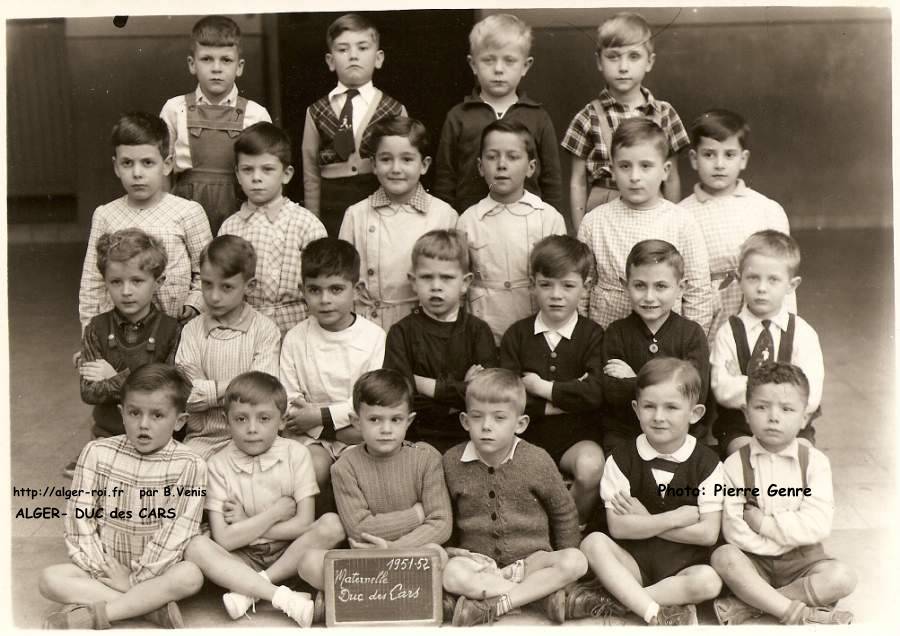 Maternelle 2è année, 1951-1952 - classe de Mme Picorini