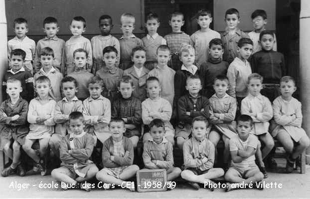Cours élémentaire 1ère année, 1958-1959