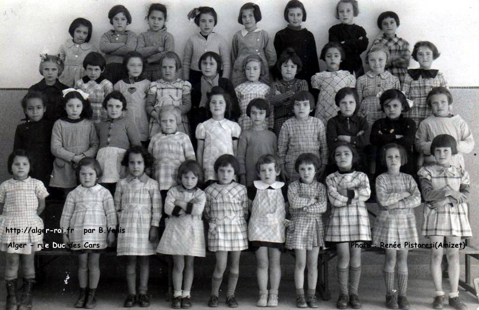 École de la rue Duc des Cars,maternelle, 1939-40