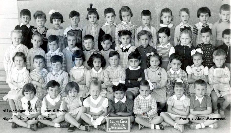 École de la rue Duc des Cars,maternelle, 51-52
