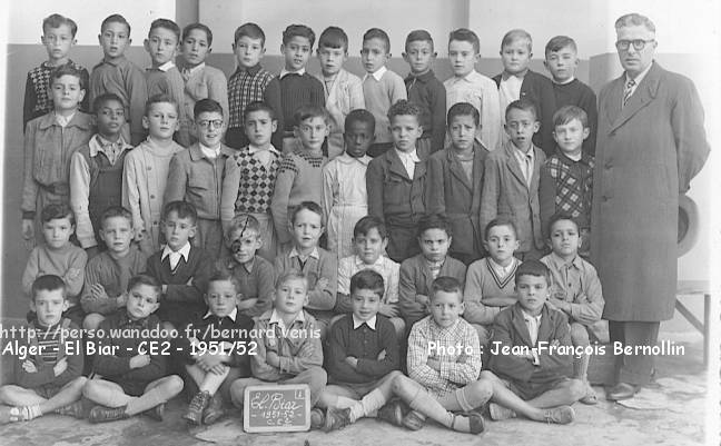 École primaire, CE2 , 1951-1952, instituteur: mr.Fayolle
