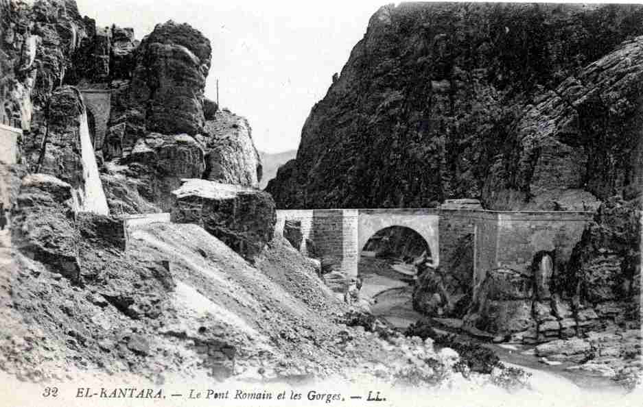les gorges d'El kantara, le pont romain