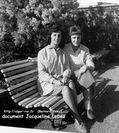 Février 1962 - Jacqueline (à gauche) et Josette 