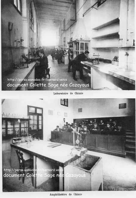 laboratoire et amphithéâtre de chimie