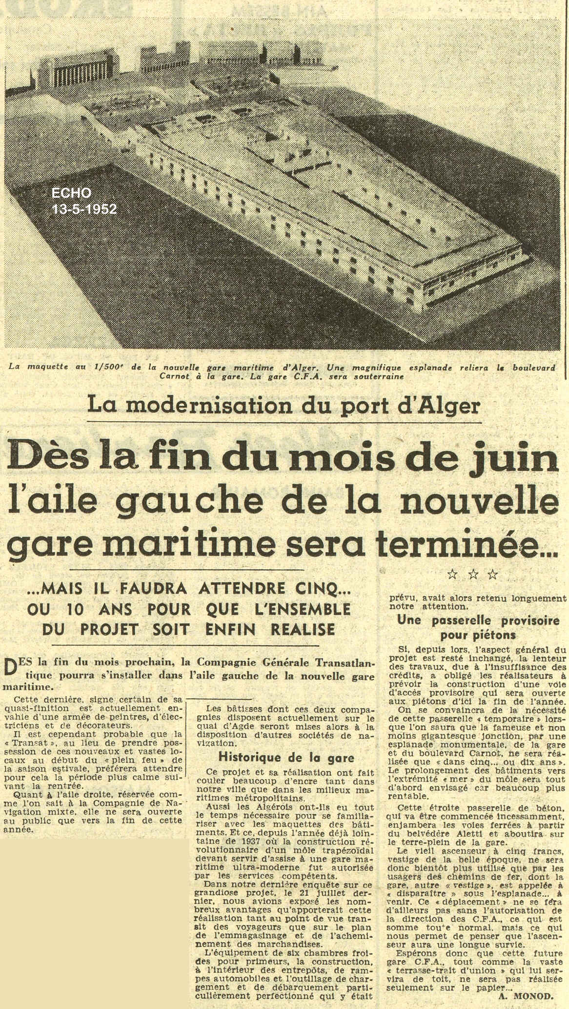La modernisation du port d'Alger
