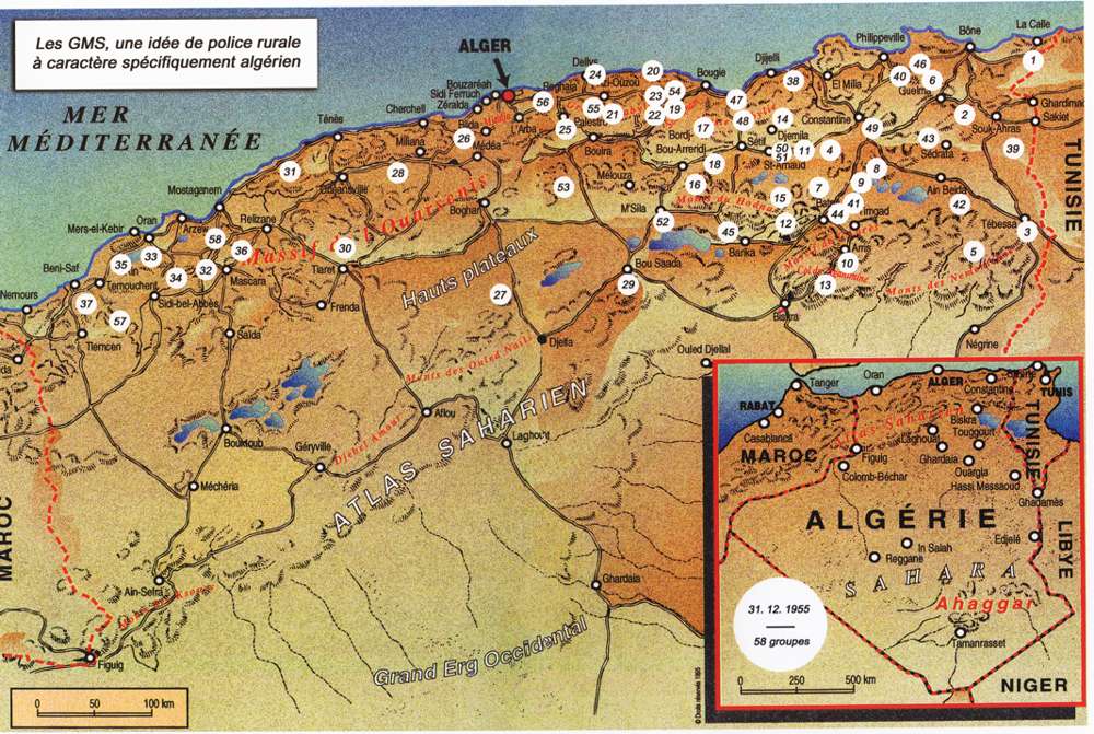 Carte ...une idée de police rurale à caractère spécifiquement algérien