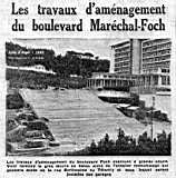 Les travaux d'aménagement du boulevard Maréchal-Foch