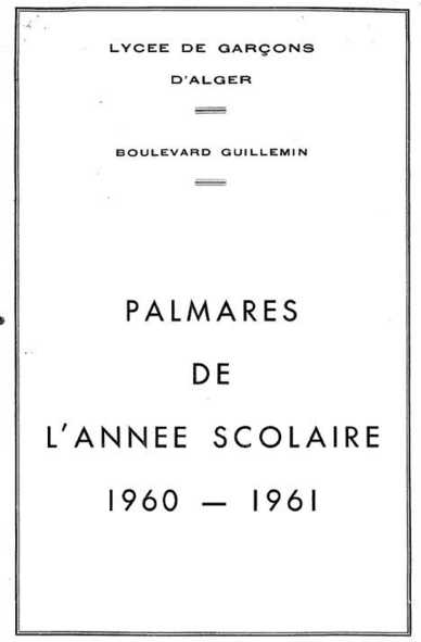 palmares annee 1960-1961