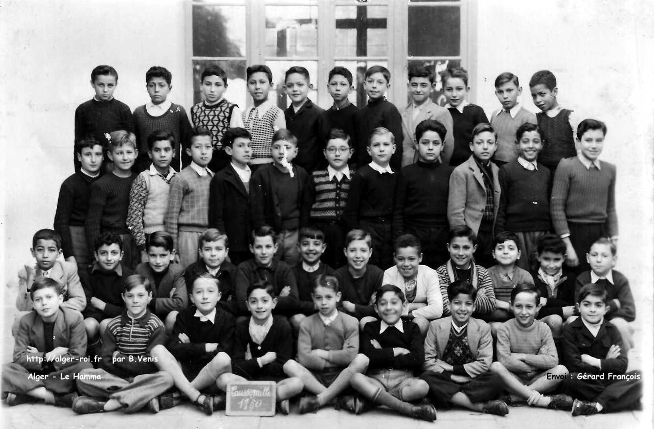 photos de classes,hamma,ecole de garçons Caussemille,1950