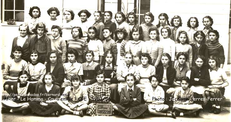 classe de fin d'études, 1953-1954