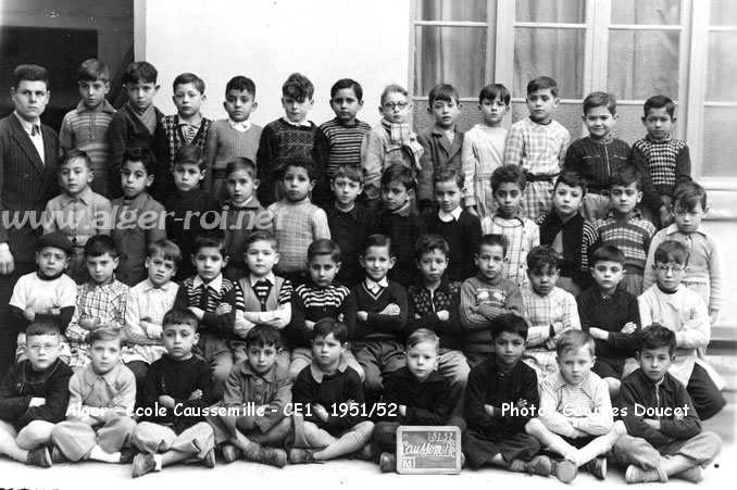 l'école de garçons Caussemille, CE1, 1951-52