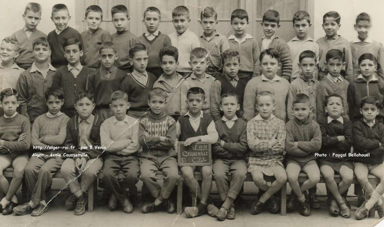 photos de classes,ecole de garçons Caussemille,cours élémentaire,ce2,ce1,1958-1959,Hamma