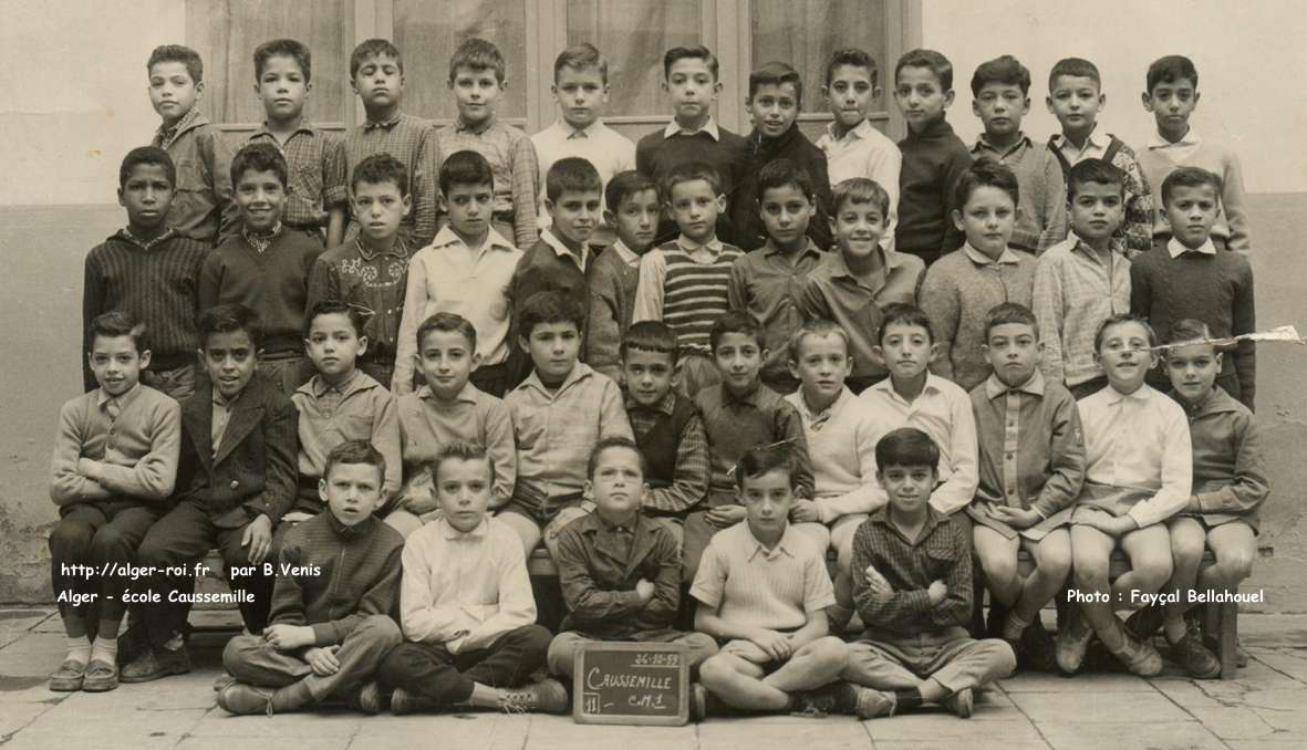 photos de classes,hamma,ecole de garçons Caussemille,cm1,1959-1960,59-60