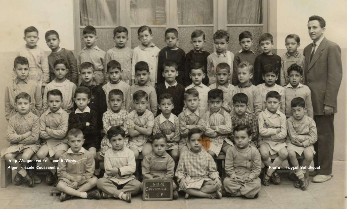 photos de classes,hamma,ecole de garçons Caussemille,cp,1955-1956,55-56