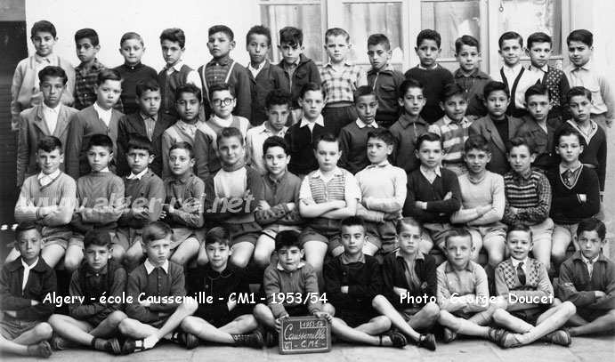 l'école de garçons Caussemille, CM1, 1953-1954