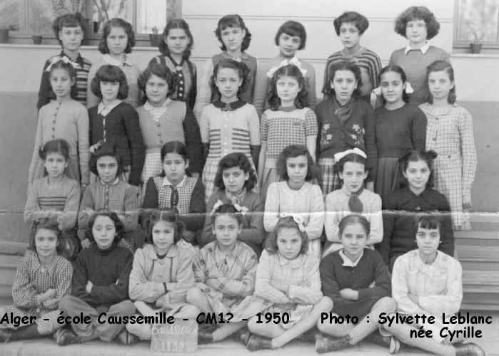 l'école de filles Caussemille, CM1?, 1949-50