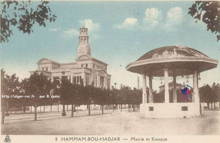 Hammam-bou-hadjar,mairie et kiosque