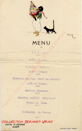 menu saint-george