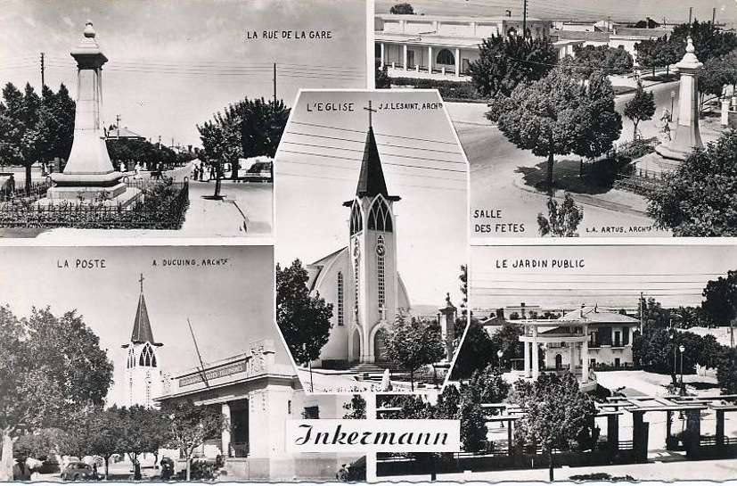 inkermann,la rue de la gare,l'eglise,la place, souvenirs