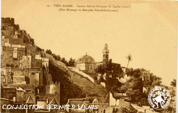 Vieil Alger (1830) - Rue Marengo et mosquée Sidi Abderhaman 