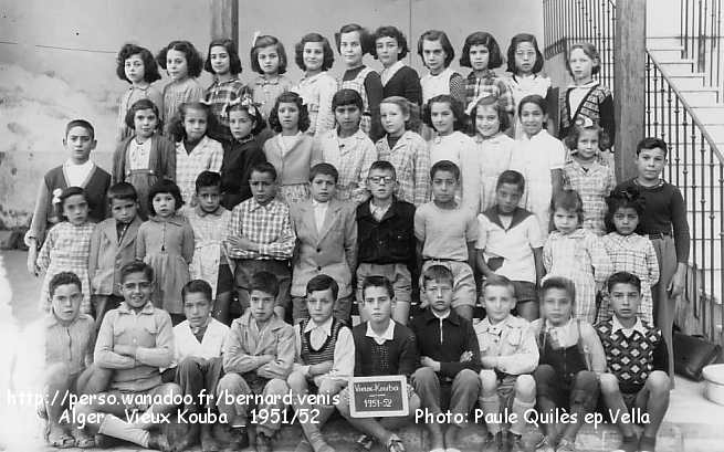 école du Vieux Kouba, 1951-1952