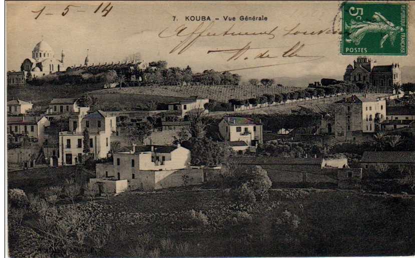 kouba,vue partielle,generale,1914