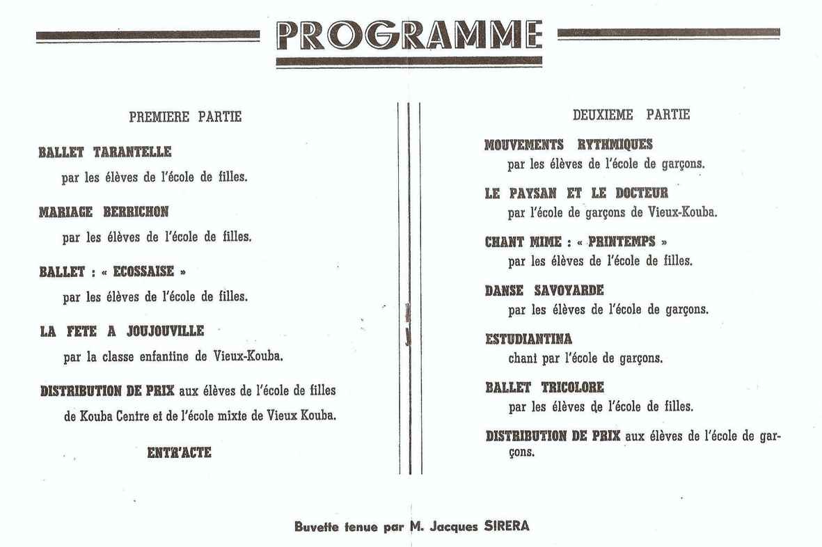 DISTRIBUTION DES PRIX - Année 1954-1955