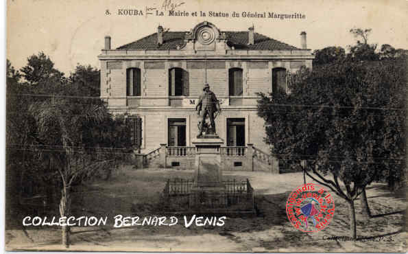 Mairie et statue du général Margueritte