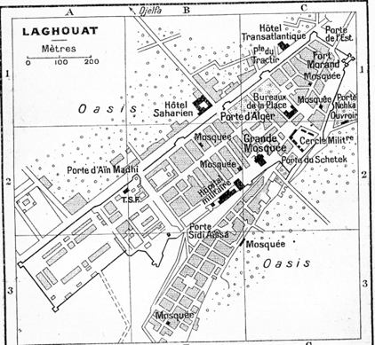 plan de laghouat en 1955