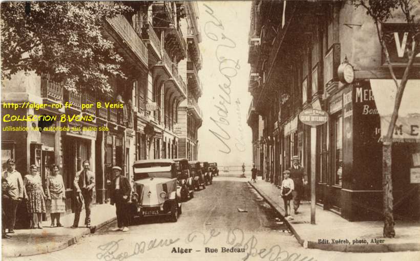 La rue Bedeau, carte datée du 9-9-1932
