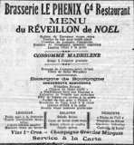 BRASSERIE "LE PHENIX" RESTAURANT 1er ORDRE - SALONS