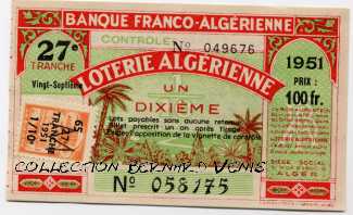billet loterie algerienne