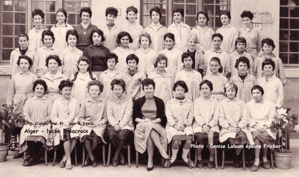 Classe de 4eB3, 1960-1961,lycée Delacroix