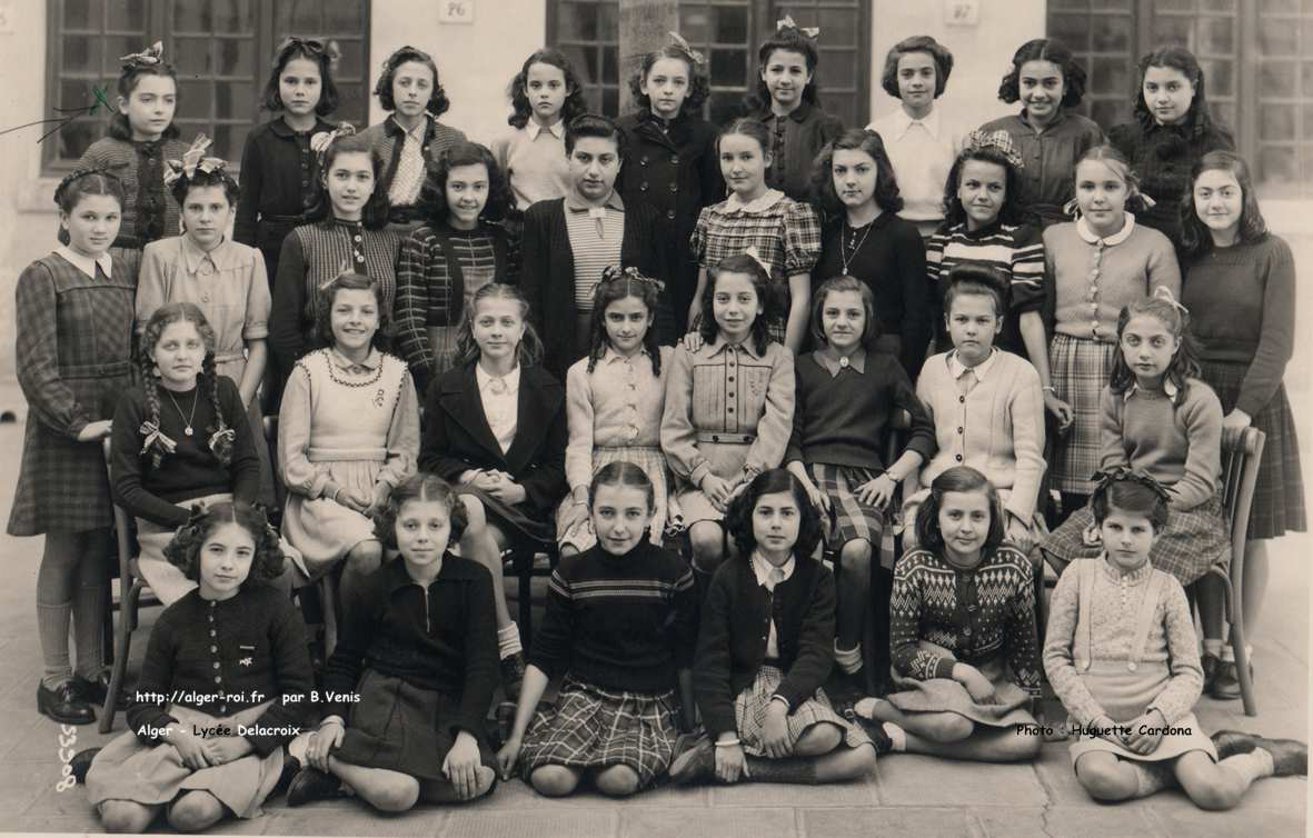 photos de classes,lycée delacroix,6,1947-1948,47-48,cardona,rue Charles Péguy