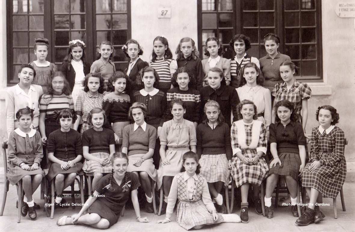 photos de classes,lycée delacroix,5,1948-1949,48-49,cardona