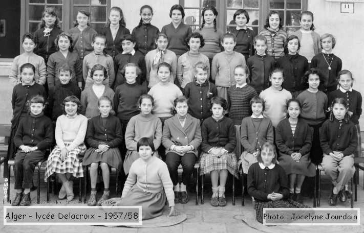 lycée de jeunes filles Delacroix à Alger, rue Charles Péguy ,6a1,57-58