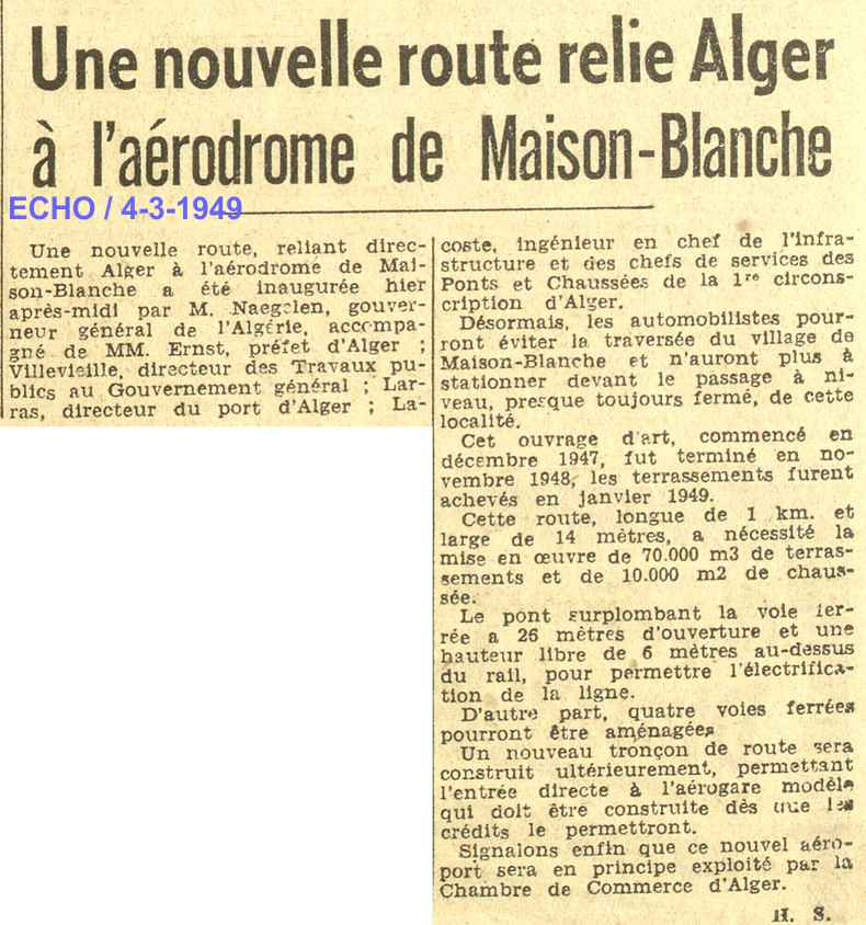 Une nouvelle route relie Alger